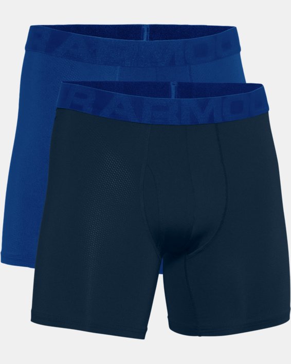 Men's UA Tech™ Mesh 6" Boxerjock® – 2-Pack, Blue, pdpMainDesktop image number 2